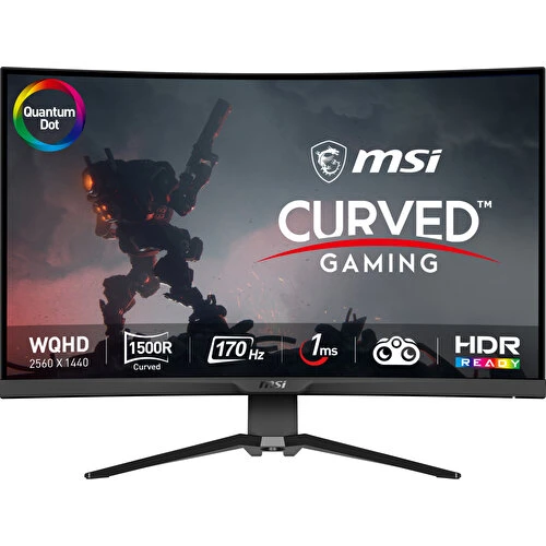 MSI 31.5" MAG 325CQRF QD 2560x1440 (WQHD) CURVE 1000R RAPID VA 170HZ 1MS ADAPTIVE-SYNC GAMING MONITOR