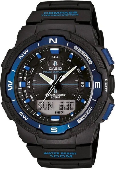Casio SGW-500-2B Siyah Orijinal Silikon Saat Kordonu - Resim 2
