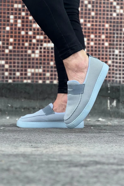 Terzi Bey Tb061 Gri Triko Babet Erkek Casual Ayakkabı