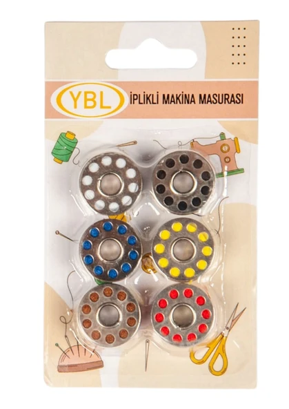 Makine Masurası İplikli Renkli 6'lı