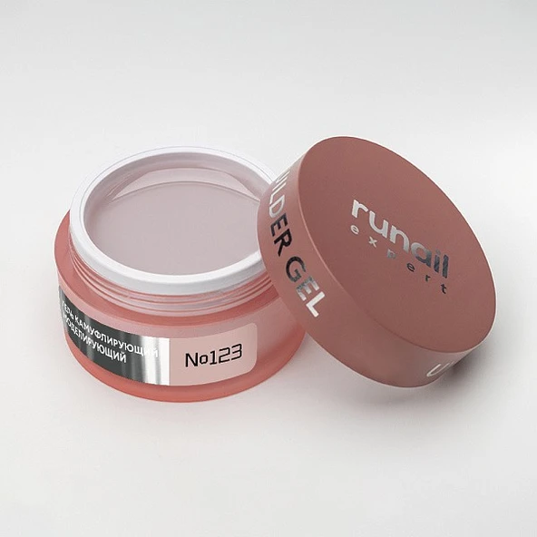 Runail Expert Protez Tırnak Jeli UV Gel Nude Kum Beji 50Gr. 123 - Resim 3