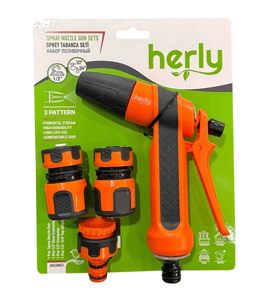 Herly HL2202 Sulama Sprey Tabanca Seti 3 Fonksiyonlu - 1