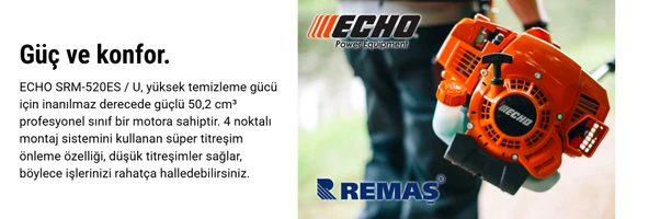 Echo SRM520 ES Benzin Motorlu Yan Tırpan 3 HP - 6