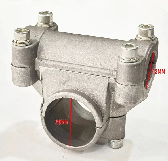 Ferrino Yan Tip Motorlu Tırpan Gidon Bağlantısı 28mm-18mm Palmera Solax PRC ürün görseli 1