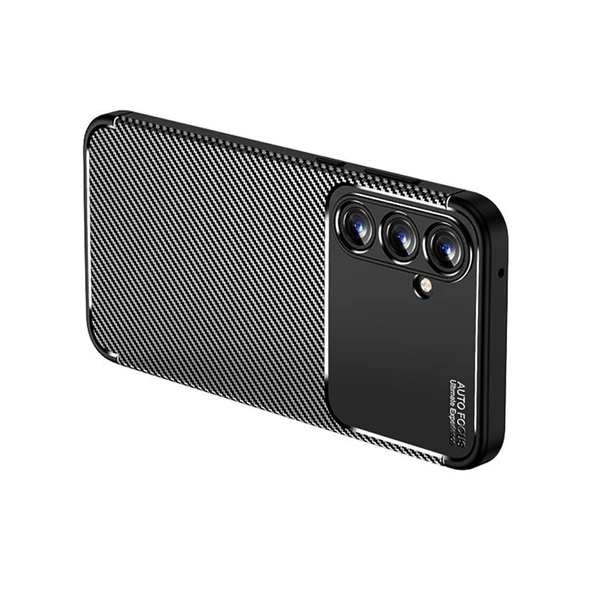 Samsung Galaxy A35 5G Kılıf Focus Carbon Silikon Kapak - 5