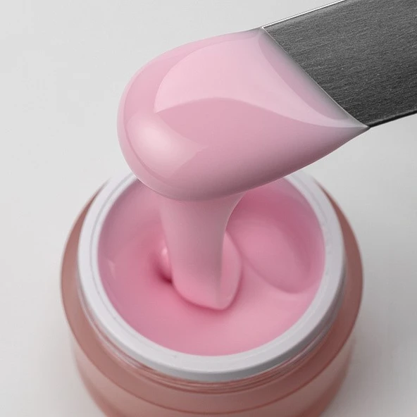 Runail Expert Protez Tırnak Jeli UV Gel Nude Pembe Parıltı 50Gr. 129 - Resim 2