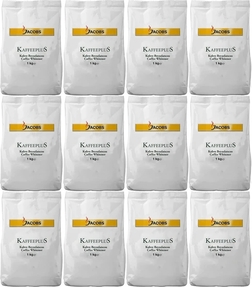 Jacobs Kaffeeplus Kahve Beyazlatıcısı / Süt Tozu 1KG (12 Li Set)