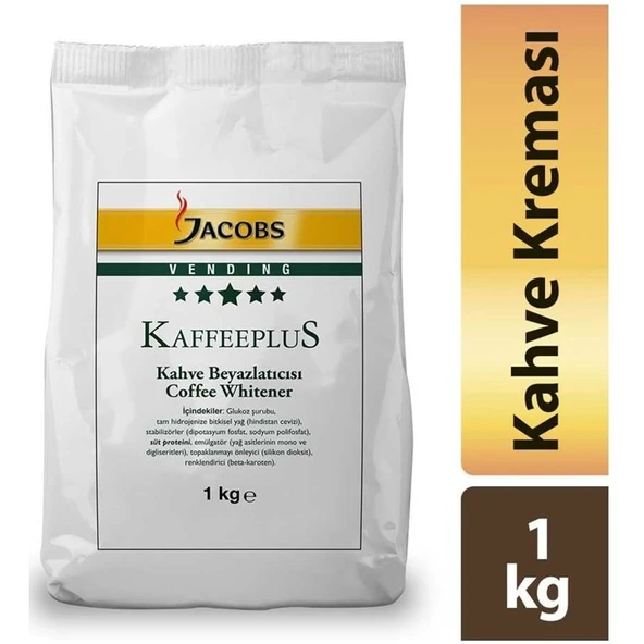 Jacobs Kaffeeplus Kahve Beyazlatıcısı / Süt Tozu 1KG (5 Li Set) - Resim 3