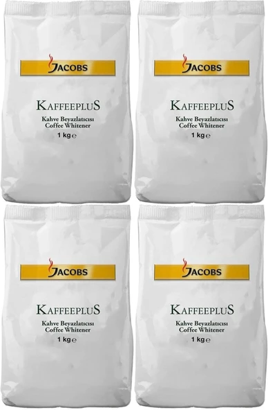 Jacobs Kaffeeplus Kahve Beyazlatıcısı / Süt Tozu 1KG (4 Lü Set)