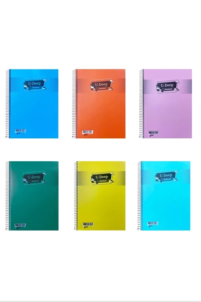 Umut U-deep A4 Spiralli Plastik Kapak Ekstra 40yp. Defter Kareli 250 mikron