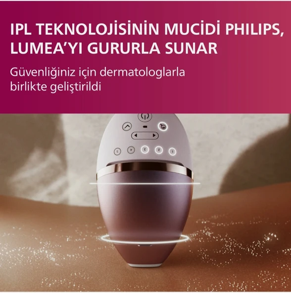 Philips Lumea BRI950/00 Lumea Lazer Epilasyon IPL Tüy Alma Cihazı Yüz+Vücut+Hassas bölge Kullanımı.Kablolu Kablosuz Kullanım - 7