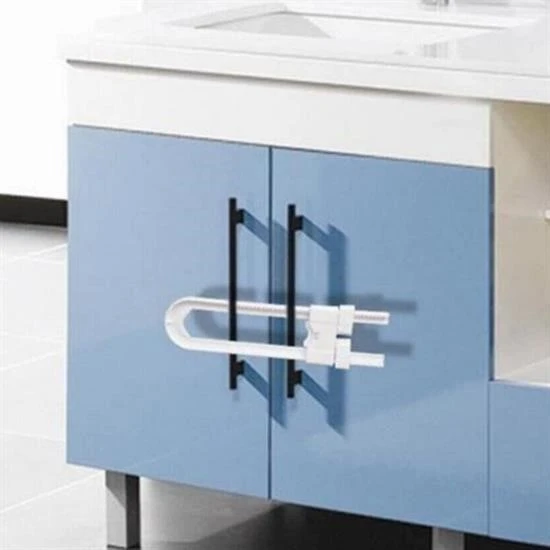 BUFFER® Bebek Çocuk Çekmece ve Dolap Koruma Raylı Güvenlik Sistemi Emniyet Kilidi - 6