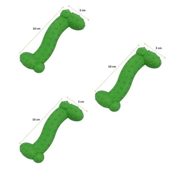 BUFFER® Tiny Kemik Oyuncağı Tırtıklı Yüzey Küçük Kemik Plastik Köpek Oyuncağı - 8