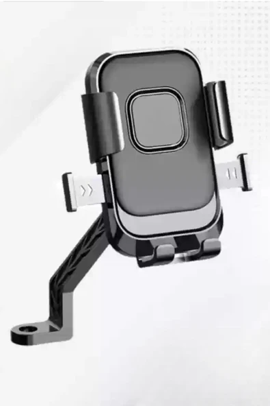 BUFFER® Motor,Motosiklet,Bisiklet ,Scooter İçin 360 Derece Dönebilen Dikiz Aynası Versiyonu Telefon Tutucu Aparat - 7