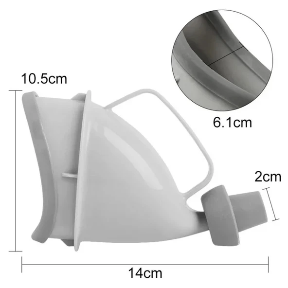 BUFFER® Unisex Taşınabilir Hijjenik Seyahat Tuvalet Aparatı Seyahat Tuvalet Hunisi - 3