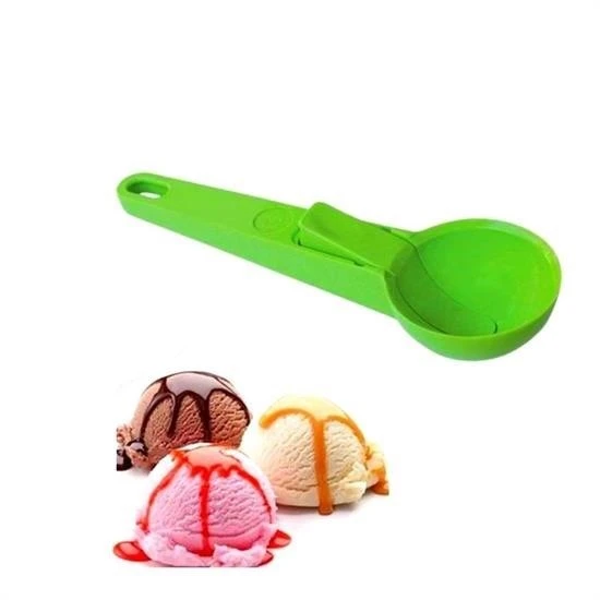 BUFFER® Pratik Mandallı Plastik Dondurma Servis Sunum Kepçesi Kaşığı - 5