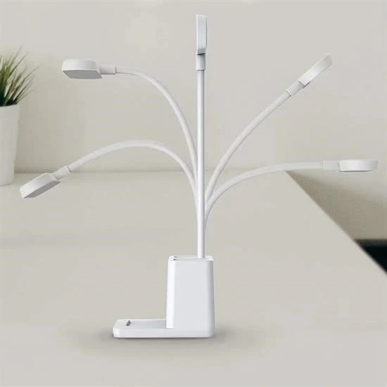 BUFFER® Kalemlikli USBli Dokunmatik 3 Kademeli 360 Derece Özel Göz Korumalı led Lityum Masa Lambası - 5