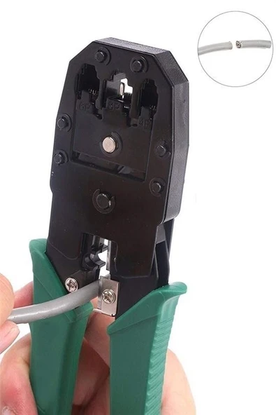BUFFER® 3ü 1 Arada Modüler Kablo Sıkma,Soyma ve Kesme Pensesi - 8