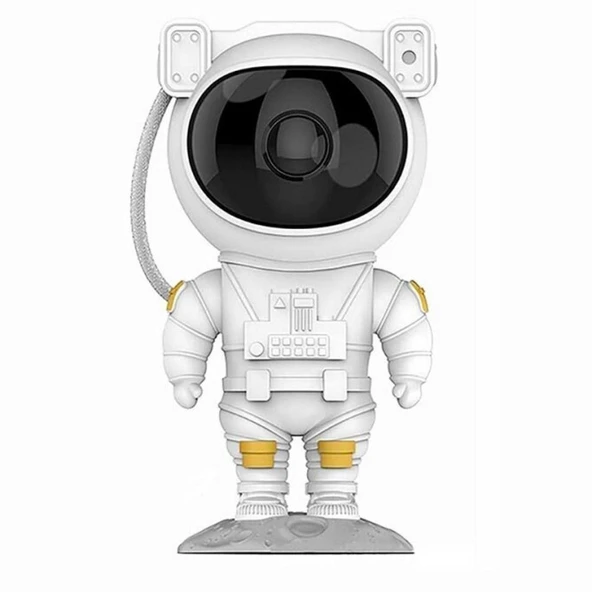 BUFFER® Uzaktan Kumandalı ve Zamanlayıcılı Farklı Renk Işık Modlu Astronot Projektör Gece Lambası - 2