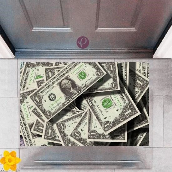 Kapı Önü Paspası Dekoratif Dijital Baskı Dolar P-2331 ürün görseli