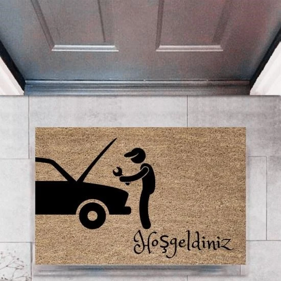 Kapı Önü Paspası Dekoratif Dijital Baskı Arabalar P-2680 ürün görseli