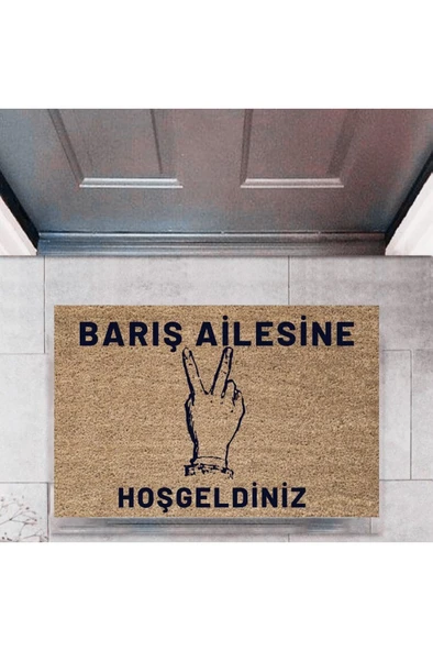 Kapı Önü Paspası Dekoratif Dijital Baskı Kişiye Özel P-2447 ürün görseli