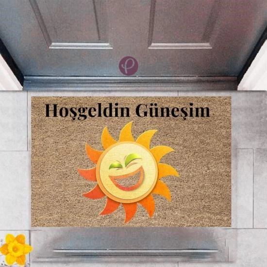 Kapı Önü Paspası Dekoratif Dijital Baskı Güneş P-2435 ürün görseli