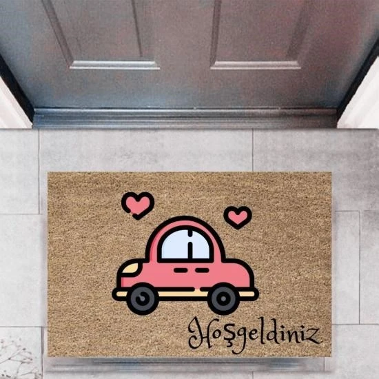 Kapı Önü Paspası Dekoratif Dijital Baskı Arabalar P-2703 ürün görseli
