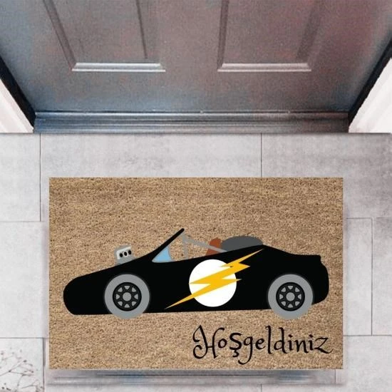 Kapı Önü Paspası Dekoratif Dijital Baskı Arabalar P-2696 ürün görseli 1
