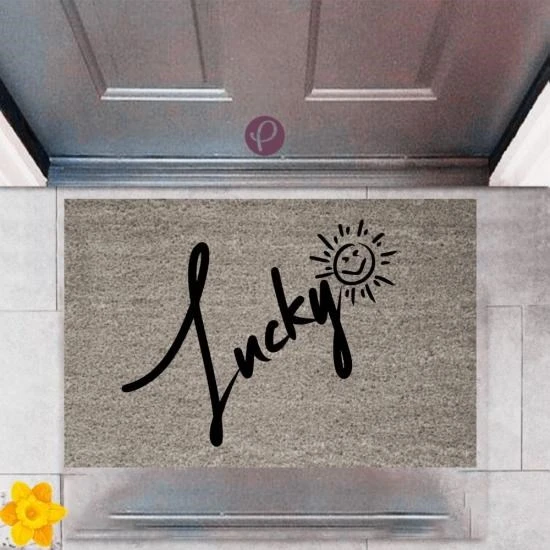 Kapı Önü Paspası Dekoratif Dijital Baskı Lucky   P-2361 ürün görseli