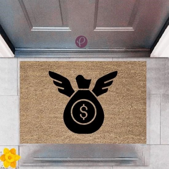 Kapı Önü Paspası Dekoratif Dijital Baskı Dolar Kesesi P-2407 ürün görseli