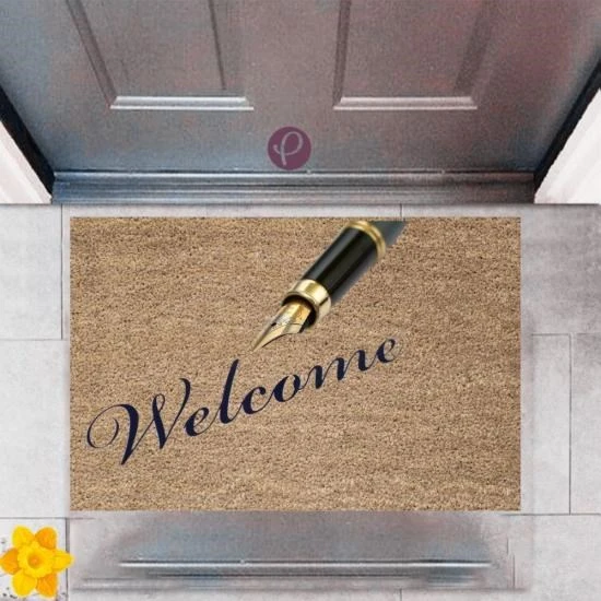 Kapı Önü Paspası Dekoratif Dijital Baskı Welcome P-2458 ürün görseli