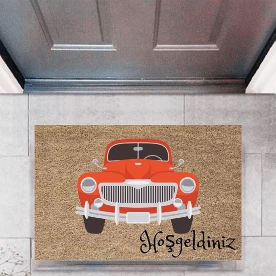 Kapı Önü Paspası Dekoratif Dijital Baskı Arabalar P-2663 ürün görseli