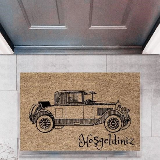 Kapı Önü Paspası Dekoratif Dijital Baskı Arabalar P-2708 ürün görseli