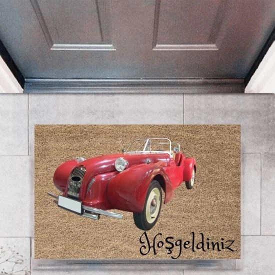 Kapı Önü Paspası Dekoratif Dijital Baskı Arabalar P-2667 ürün görseli