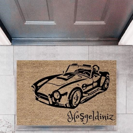 Kapı Önü Paspası Dekoratif Dijital Baskı Arabalar P-2669 ürün görseli 1
