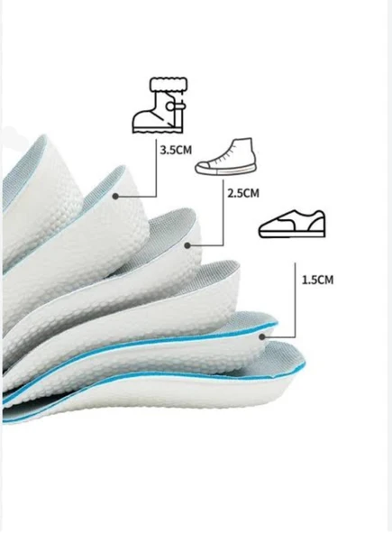 Topuk Yükseltici Silikon Tabanlık 2,5 cm - 3