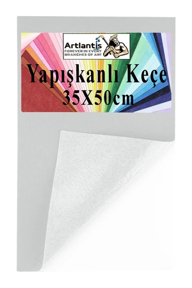 Yapışkanlı Keçe 35x50 cm 1 Adet 2.0 mm Kendinden Yapışkanlı Renkli Hobi Keçesi Elişi Keçe Kumaşı Anasınıfı Kreş Etkinlik - 4