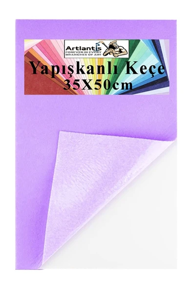 Yapışkanlı Keçe 35x50 cm 1 Adet 2.0 mm Kendinden Yapışkanlı Renkli Hobi Keçesi Elişi Keçe Kumaşı Anasınıfı Kreş Etkinlik - 11