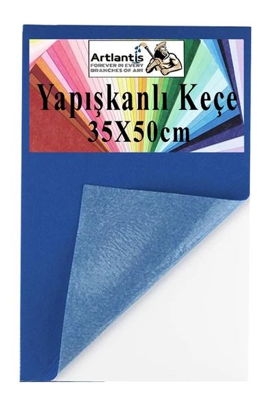 Yapışkanlı Keçe 35x50 cm 1 Adet 2.0 mm Kendinden Yapışkanlı Renkli Hobi Keçesi Elişi Keçe Kumaşı Anasınıfı Kreş Etkinlik - 10