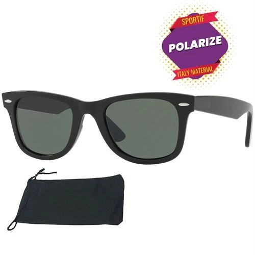 Kemik Polarized Siyah Erkek Güneş Gözlüğü