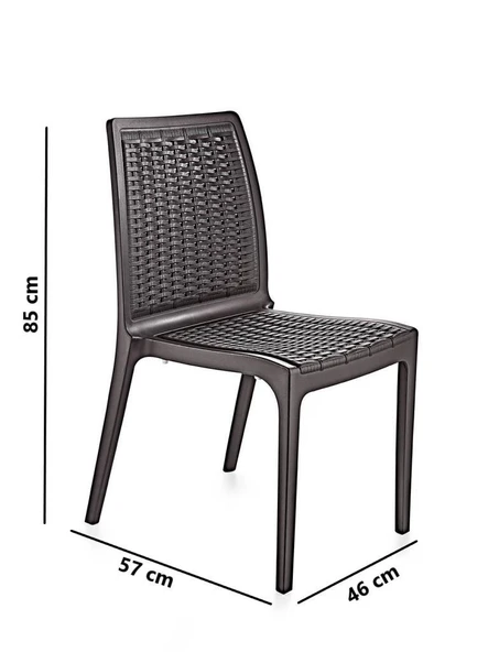 Omnipazar SY-2523 Rattan Bahçe Sandalye 4'lü Set - 2