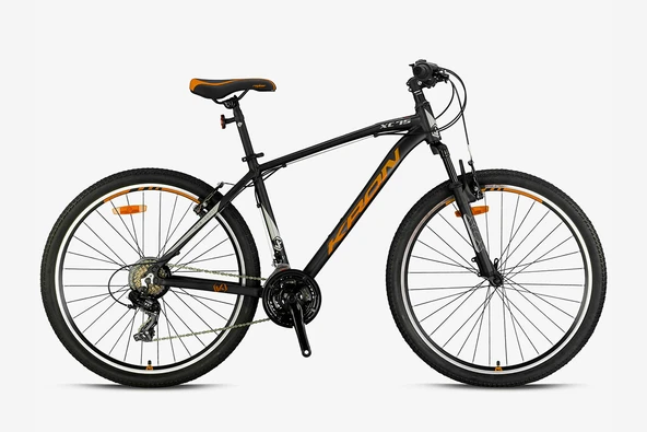 KRON BİSİKLET XC 75 V-FREN SHIMANO 27,5 JANT DAĞ BİSİKLETİ MAT SİYAH/NEON SARI/BEJ