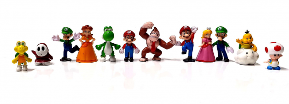 Süper Mario 17 Figürlü Oyuncak Super Mariyo Karakterleri - 2