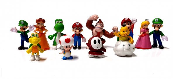 Süper Mario 17 Figürlü Oyuncak Super Mariyo Karakterleri - 3