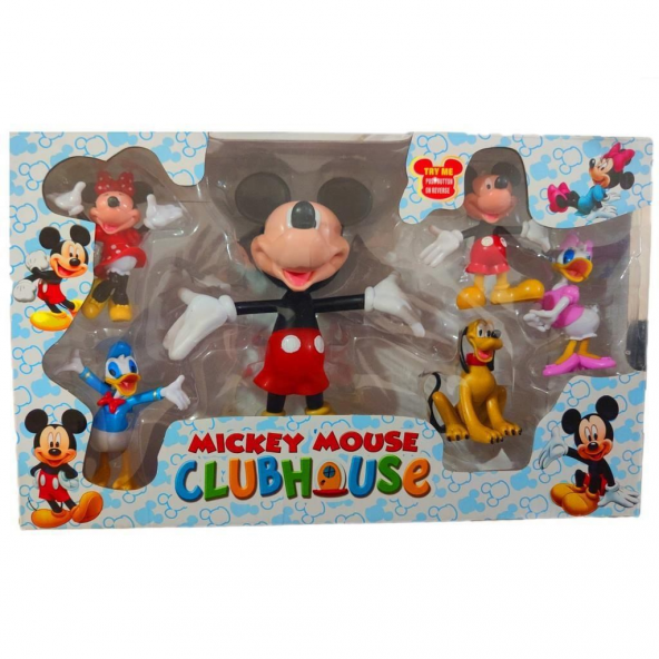 Minnie Mouse Oyuncak Mickey Mouse Donalduck Oyuncak 6Lı Set