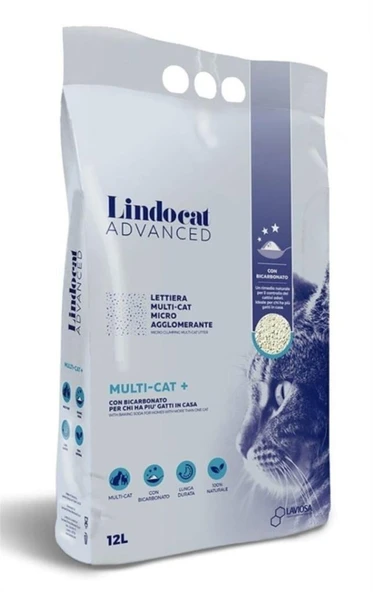 Lindo Cat Advanced Multicat Kokusuz İnce Taneli Kedi Kumu 12 Lt ürün görseli