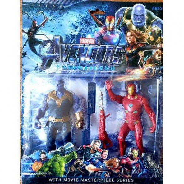 AVENGERS THANOS DEMİR ADAM TANOS 2Lİ SET IŞIKLI