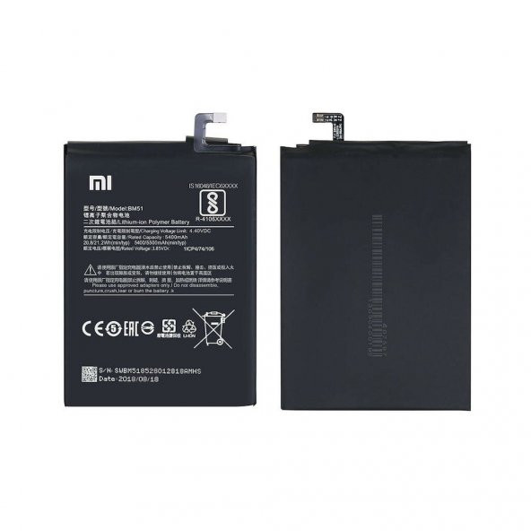 Xiaomi Mi MAX 3 Batarya Pil A++ Kalite