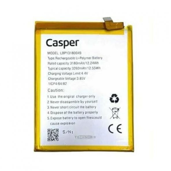 Casper G4 Batarya Pil A++ Kalite